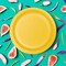 24 Count Orange Yellow Paper Plates 7" Round Disposable Dessert Plates for Celebrations